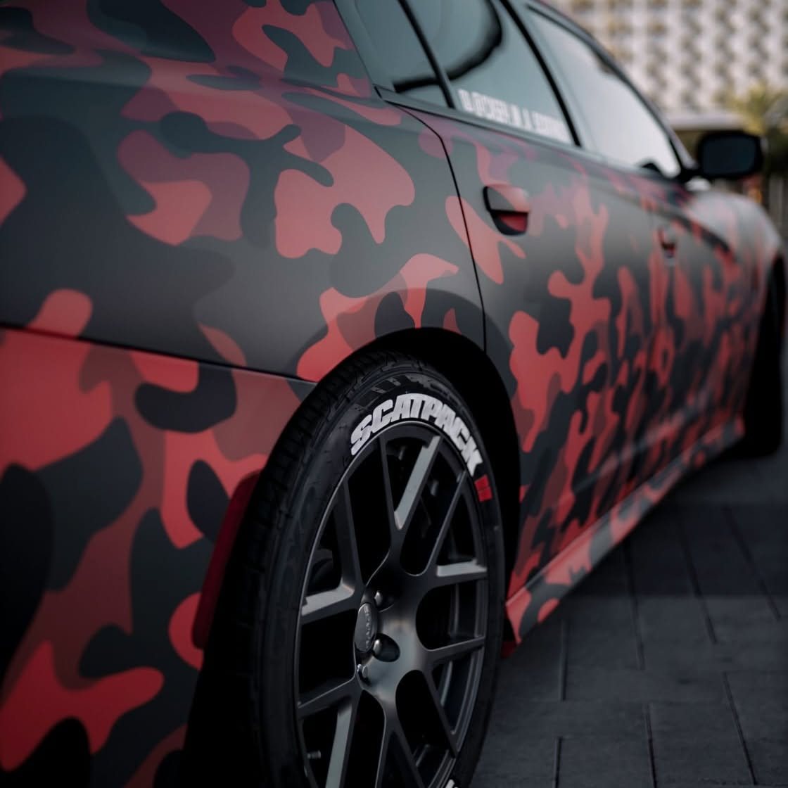 Camo Wrap Detail — Custom Print Wrap by A&M Graphics