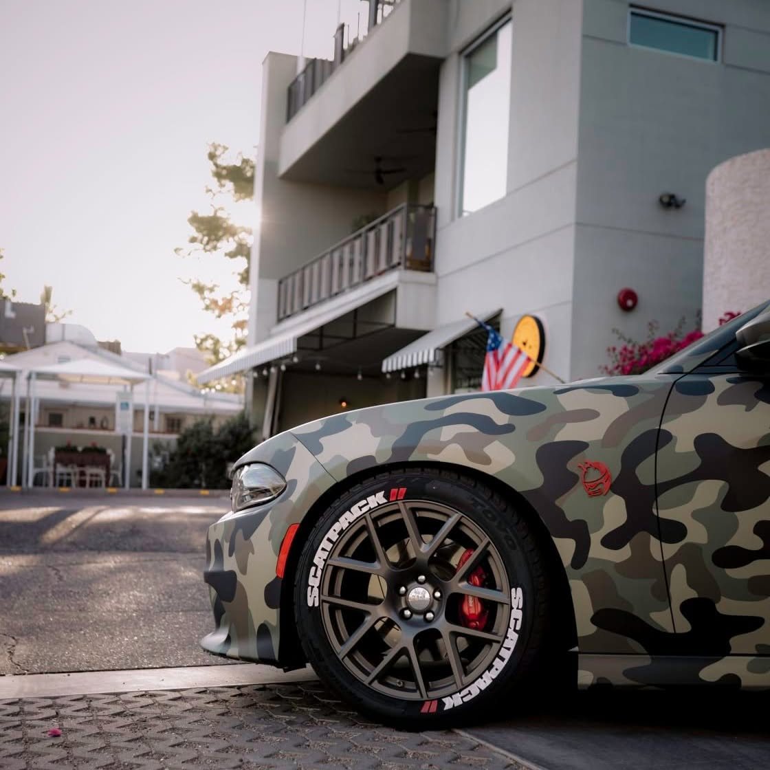 Military Camo Charger — Full Color-Change Wrap by A&M Graphics