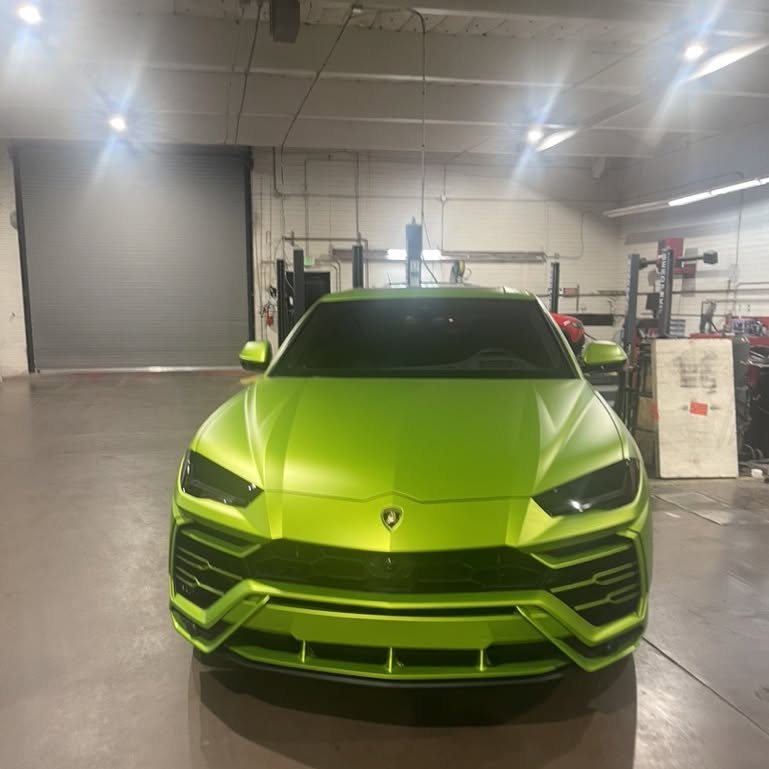 Lime Green Urus — Exotic Color Change by A&M Graphics